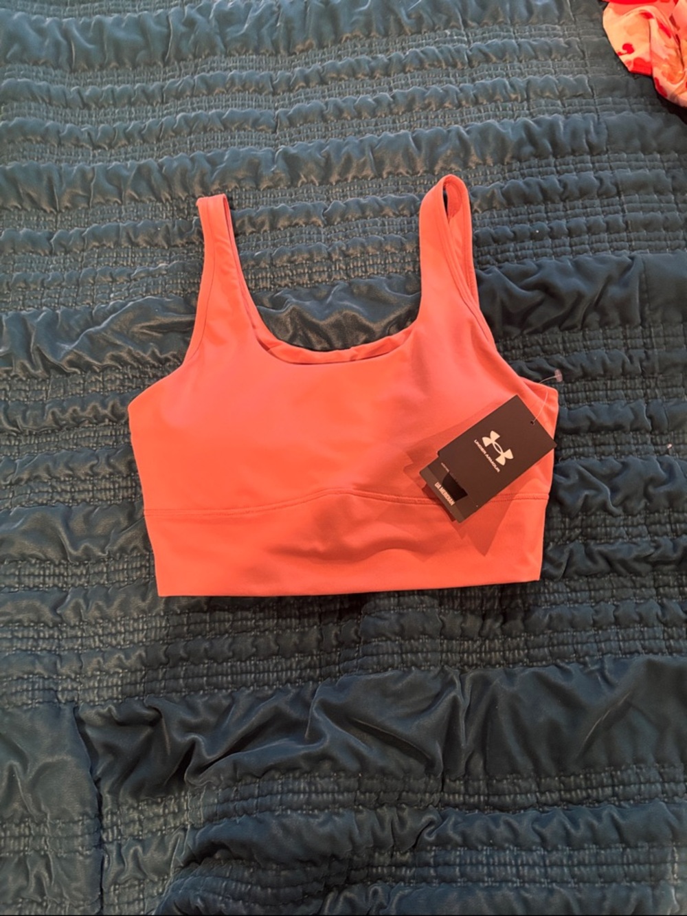 Under Armour Coral Pink Medium-Impact Sports Bra